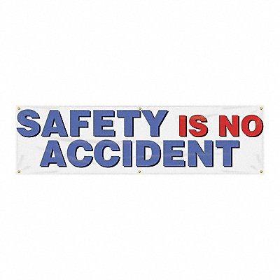 ACCUFORM MBR805 Safety Banner 28in x 96in Poly Sheeting