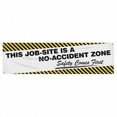 ACCUFORM MBR811 Safety Banner 28in x 96in Poly Sheeting