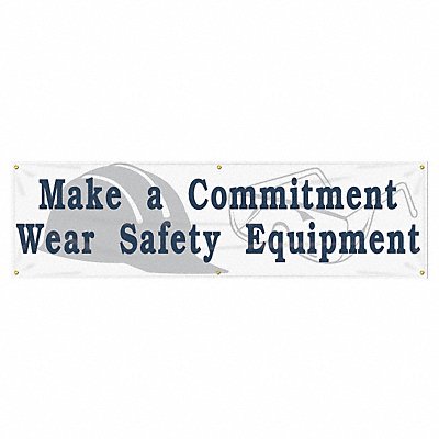 ACCUFORM MBR814 Safety Banner 28in x 96in Poly Sheeting