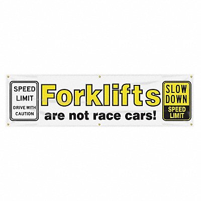 ACCUFORM MBR891 Safety Banner 28in x 96in Poly Sheeting