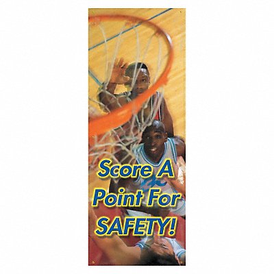 ACCUFORM MBR618 Safety Banner 74in x 28in Poly Sheeting