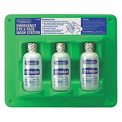 PHYSICIANSCARE 24308 Eye Wash Station 8 oz 11inHx12inWx2inD