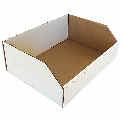 PACKAGING CORPORATION OF AMERICA BIN129 Corr Shelf Bin White Cardboard 4 1/2 in