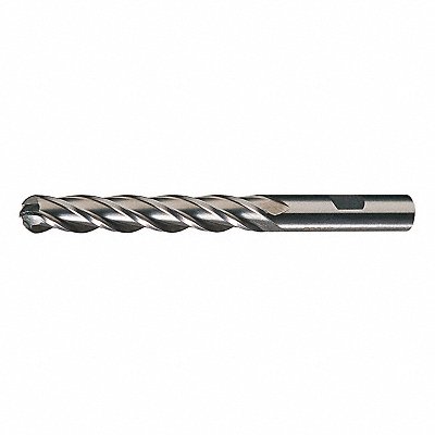 CLEVELAND C33347 Ball End Mill Single End 1/2 HSS