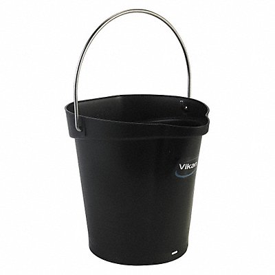 VIKAN 56889 H8704 Hygienic Bucket 1 1/2 gal Black