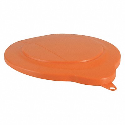 VIKAN 56897 Pail Lid Orange 9 3/4 in Diameter