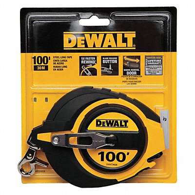 DEWALT DWHT34036 Tape Measure 100 ft Steel Closed