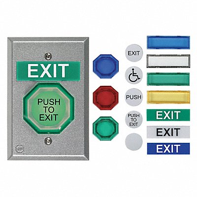 SAFETY TECHNOLOGY INTERNATIONAL UB2PN Universal Button Pneumatic 2 In.