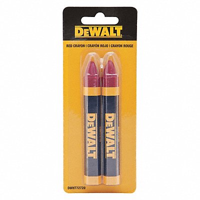 DEWALT DWHT72720 Lumber Crayon Red 1/2 Size PK2