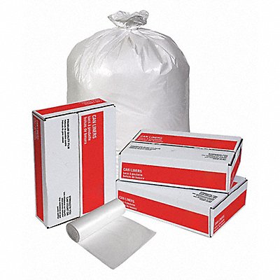 GRAINGER 31DK48 Garbage Bag 20 to 30 gal White PK200
