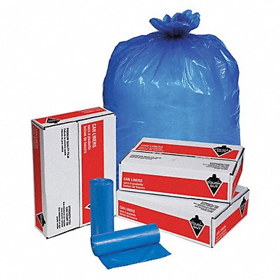TOUGH GUY 31DK98 Biohazard Bags 33 gal Blue PK100