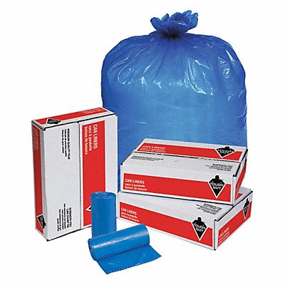 TOUGH GUY 31DL05 Biohazard Bags 45 gal Blue PK100