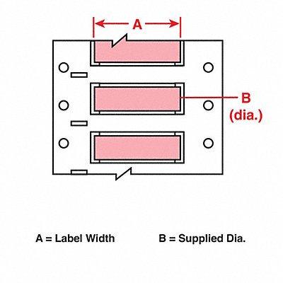 BRADY 3PS7502PK Wire Marking Sleeves 2 in W 1.250 in L