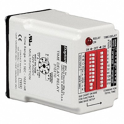 DAYTON 31EE10 MultiFunTimeDelayRelay 120VAC 8Pins