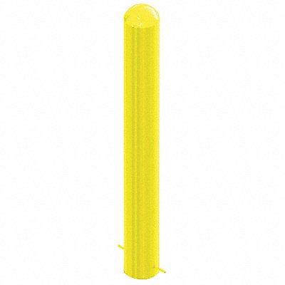 GRAINGER 5X36EMB Bollard 48 4/5 in H Yellow Carbon Steel