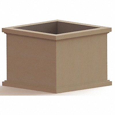 PETERSEN MFG. SQP48 Security Planter Concrete 36 in H