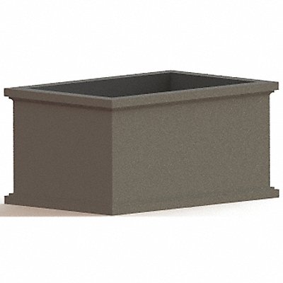 PETERSEN MFG. SQP72 Security Planter Concrete 36 in H