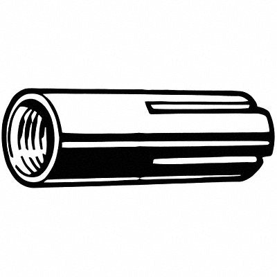 GRAINGER U305770370001 Drop-In Anchor 1/2 in Dia Steel PK50