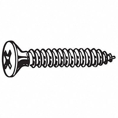 GRAINGER U516800210300 Sheet Metal Screw Screw Size #12 18-8SS 3 L PK100