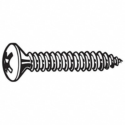 GRAINGER U516900110025 Sheet Metal Screw Screw Size #4 18-8SS 1/4 L PK100