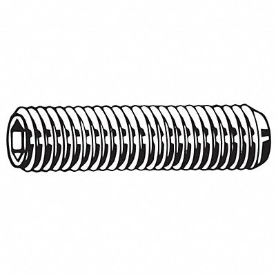 GRAINGER M078500600012 Socket Set Screw Grubscrew Cup Point Type M6-1 12mm L PK100