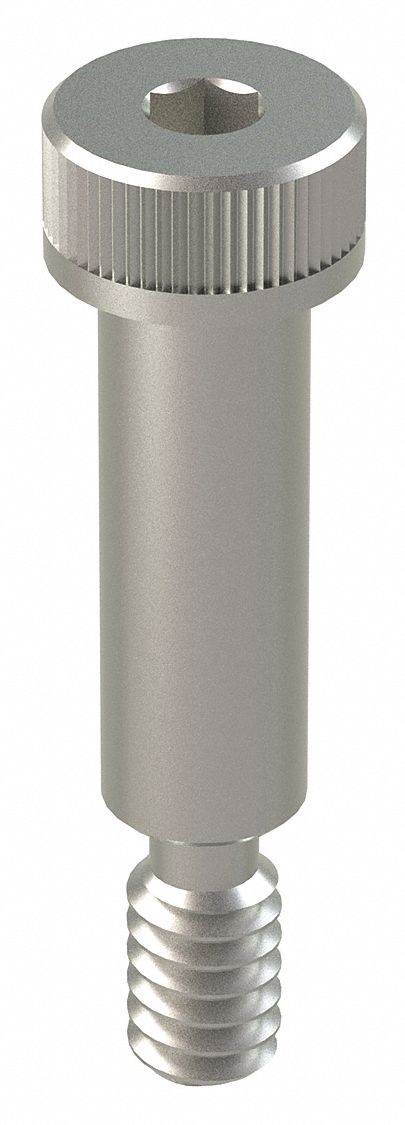 GRAINGER U510440250075 Shoulder Screw SS #10-24 3/8 HdDia PK5