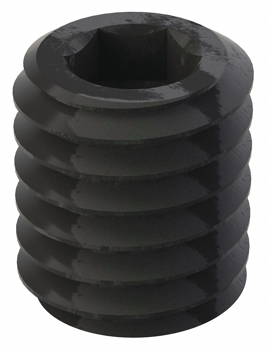 GRAINGER U078000370050 Socket Set Screw Grubscrew Cone Point 3/8 -16 1/2 L PK100