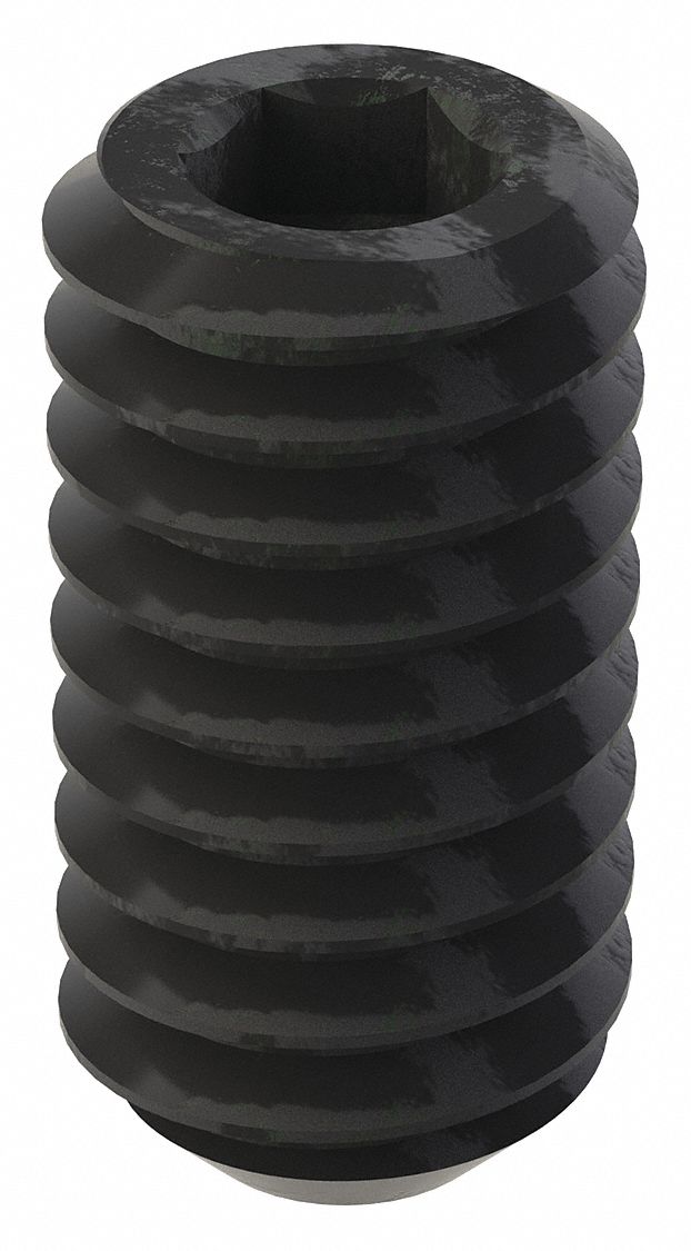 GRAINGER U078100160031 Socket Set Screw Grubscrew Flat Point #8-32 5/16 L PK100