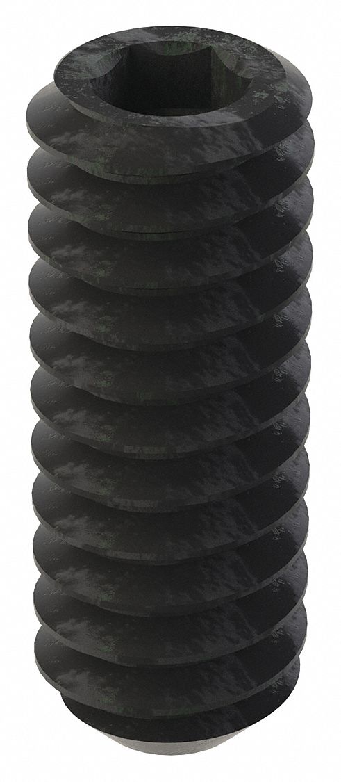 GRAINGER U078100190050 Socket Set Screw Grubscrew Flat Point #10-24 1/2 L PK100