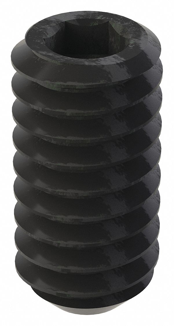 GRAINGER U078100250050 Socket Set Screw Grubscrew Flat Point 1/4 -20 1/2 L PK100