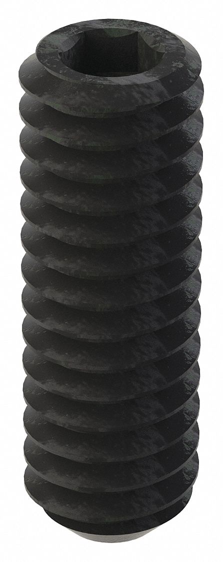 GRAINGER U078100250075 Socket Set Screw Grubscrew Flat Point 1/4 -20 3/4 L PK100