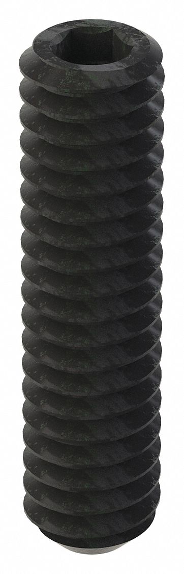 GRAINGER U078100250100 Socket Set Screw Grubscrew Flat Point 1/4 -20 1 L PK100