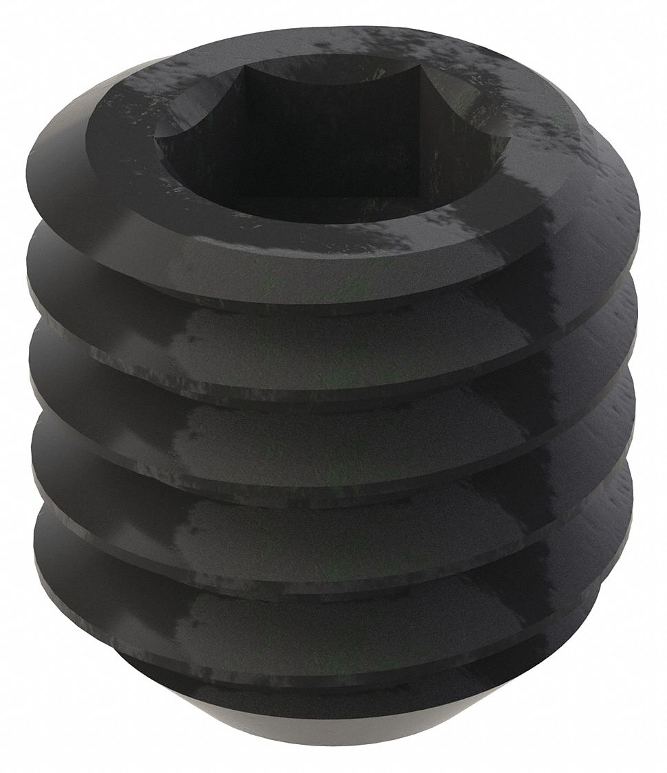 GRAINGER U078100310031 Socket Set Screw Grubscrew Flat Point 5/16 -18 5/16 L PK100