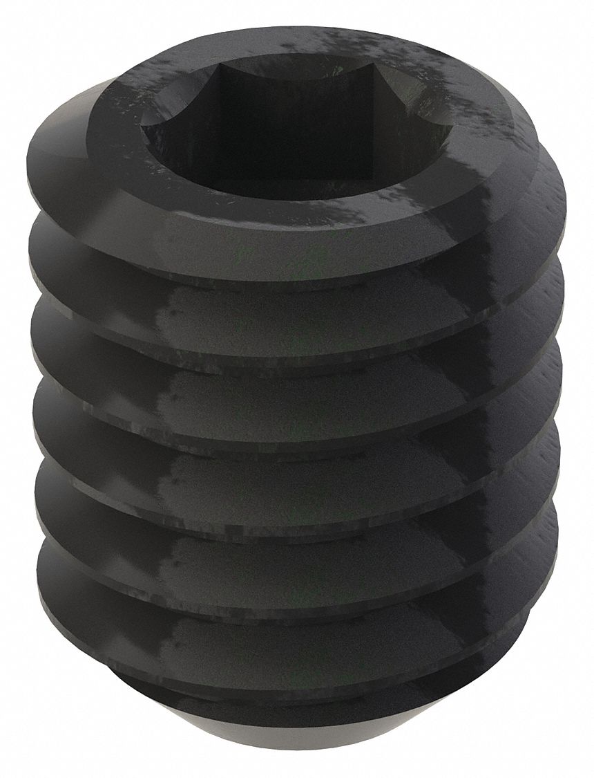 GRAINGER U078100310037 Socket Set Screw Grubscrew Flat Point 5/16 -18 3/8 L PK100