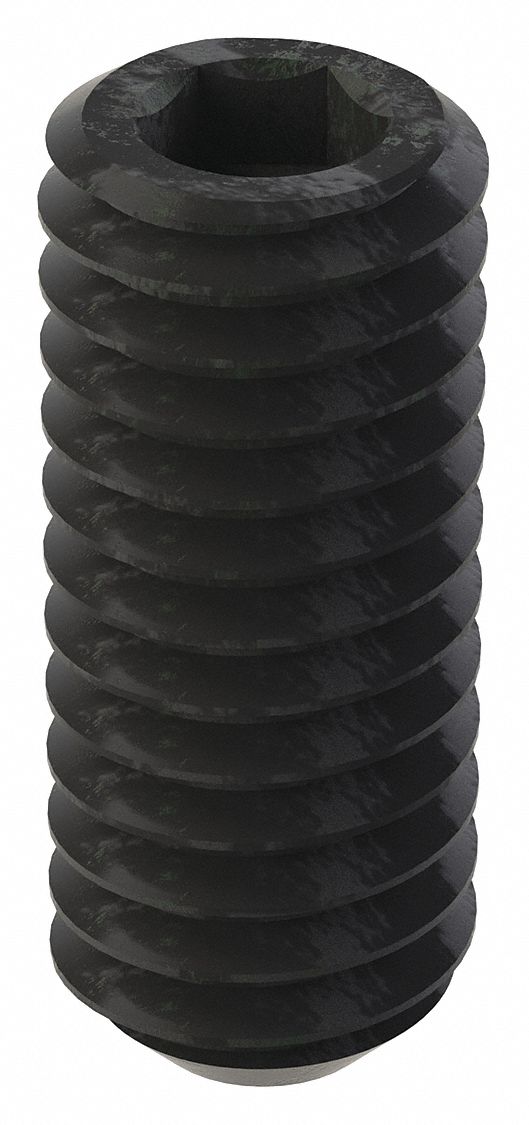 GRAINGER U078100310075 Socket Set Screw Grubscrew Flat Point 5/16 -18 3/4 L PK100