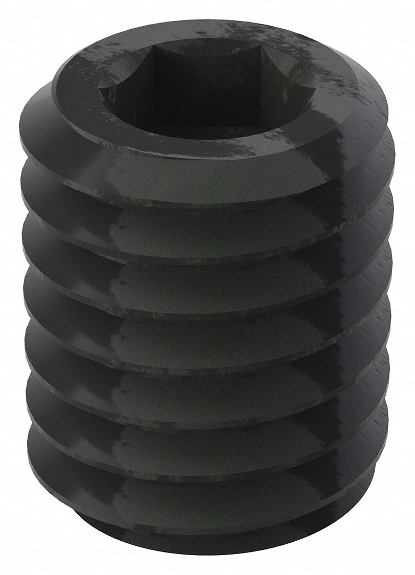 GRAINGER U078450370050 Socket Set Screw Grubscrew Oval Point 3/8 -16 1/2 L PK100