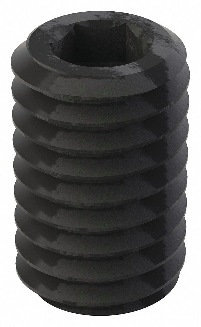 GRAINGER U078450370062 Socket Set Screw Grubscrew Oval Point 3/8 -16 5/8 L PK100