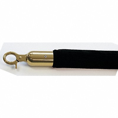 QUEUEWAY QWAYROPE3362P Barrier Rope 1-1/2 In x 6 ft Black