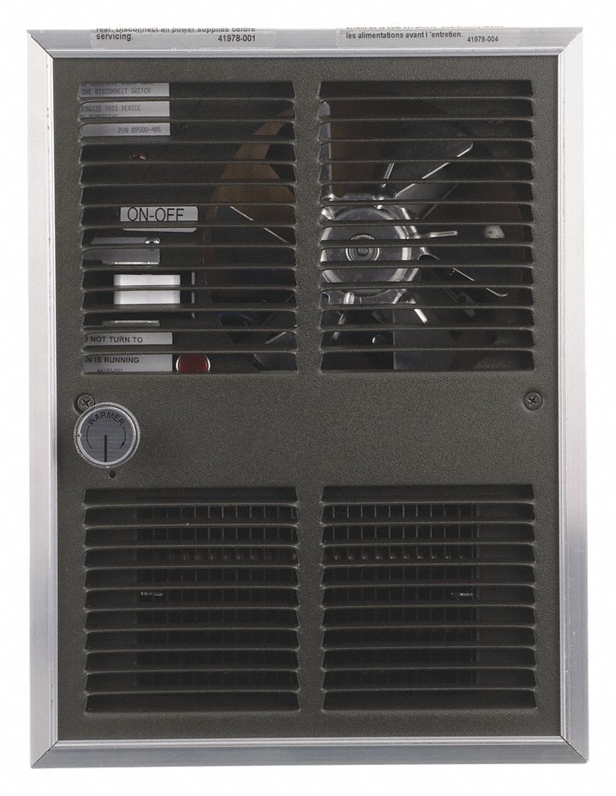MARKEL PRODUCTS H30522T2DWB Recessed Electric Wall Mount Heater 12-1/8 H 240V