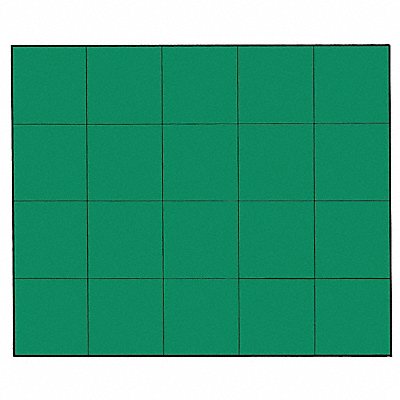 MAGNA VISUAL FI226 Magnetic Squares 3/4 in W Green PK20