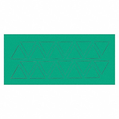 MAGNA VISUAL FI326 Magnetic Triangles 3/4 in W Green PK20