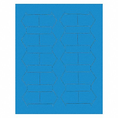 MAGNA VISUAL FI425 Magnetic Arrows 3/4 in W Blue PK20