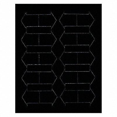 MAGNA VISUAL FI427 Magnetic Arrows 3/4 in W Black PK20