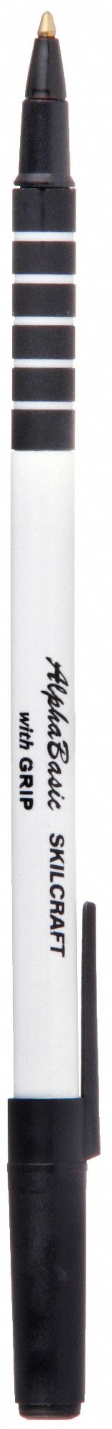 ABILITY ONE 7520020000000 Ballpoint Pens Black PK12