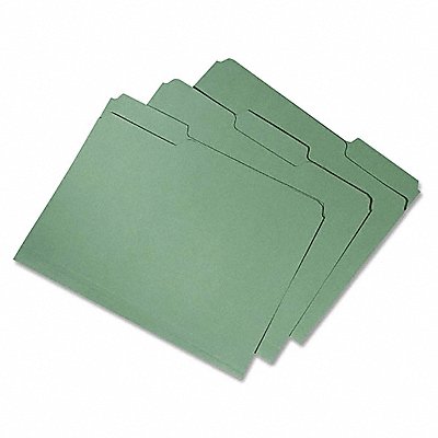 ABILITY ONE 7530020000000 Folder Letter 1/3 Cut Rcycld Green PK100