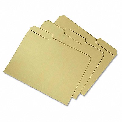 31UF40 ABILITY ONE 7530020000000 Folder Letter 1/3 Cut Rcycld Yellw PK100