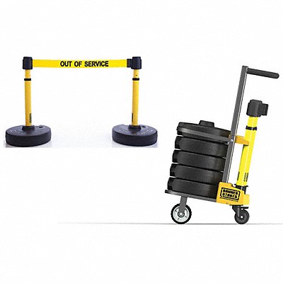 BANNER STAKES PL4006 PLUS Barricade Yellow Out of Service