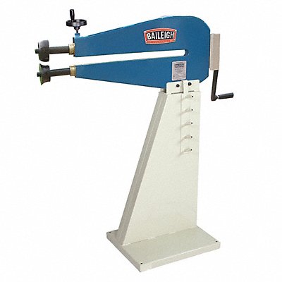 BAILEIGH INDUSTRIAL BR18M24 Bead Roller 24 Throat Depth Hand Crank