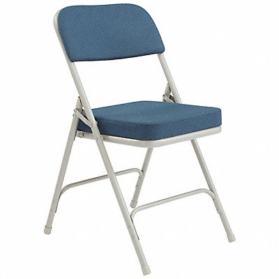 NATIONAL PUBLIC SEATING 3215 Folding Chair Fabric 32in H Grey PK2