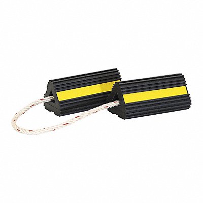 BUYERS PRODUCTS WC24483 Rubber Wheel Chock Set w/Rope